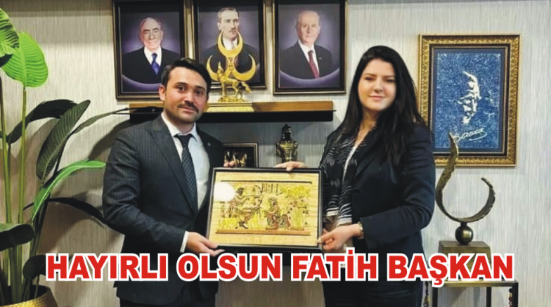 PELİN YILIK, MHP  İL BAŞKANI  FATİH KAYA'YA BAŞARILAR DİLEDİ